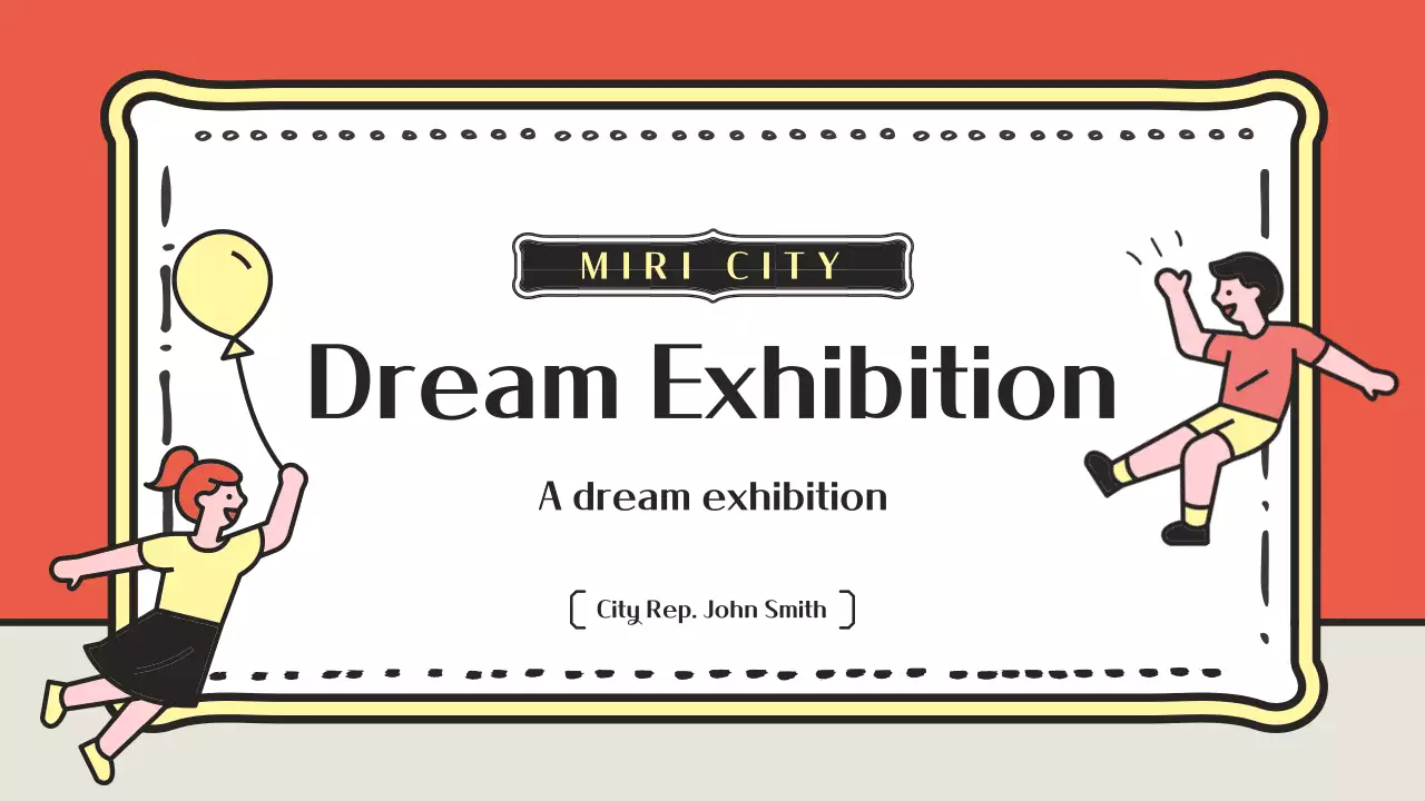 오렌지 레트로 전시 발표 프레젠테이션