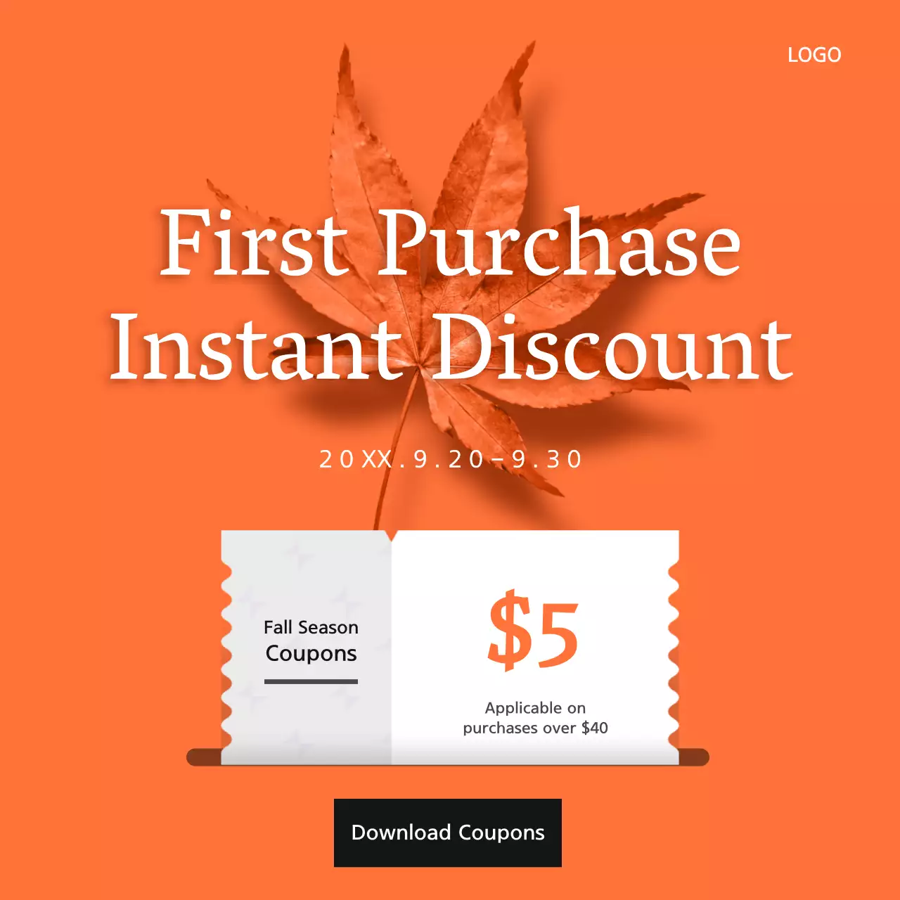 Instant discount on your first purchase