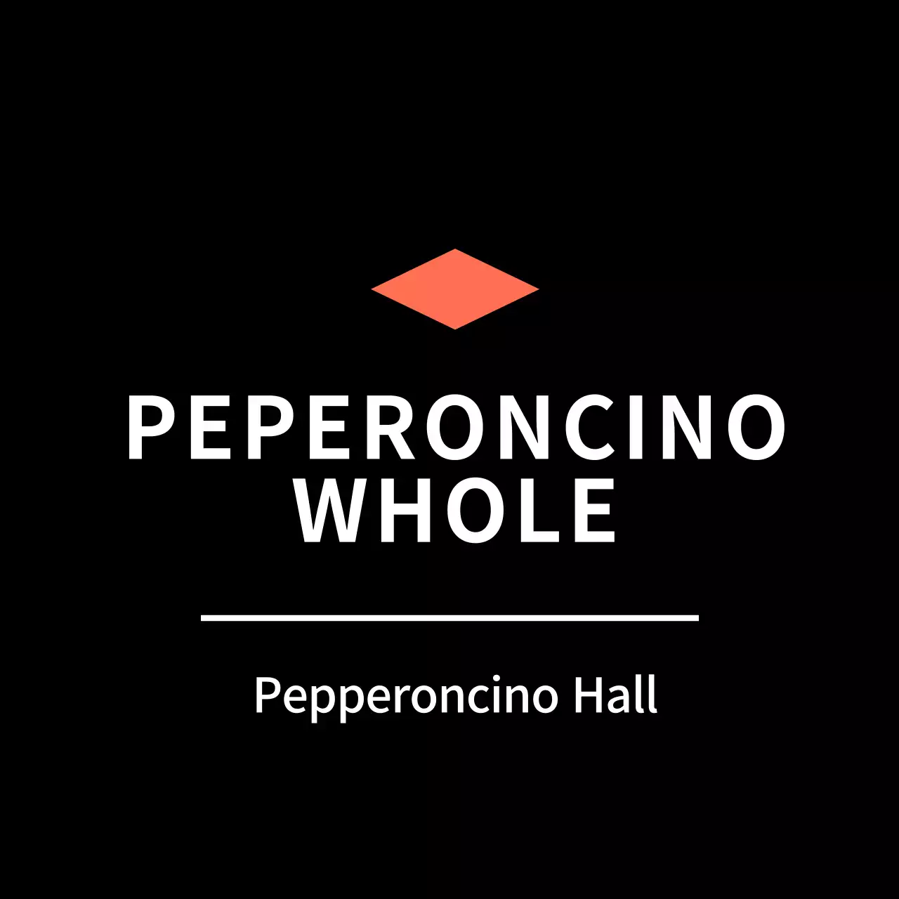 Stiker Lubang Pepperoncino Hitam Sederhana untuk Label Lauk Pauk