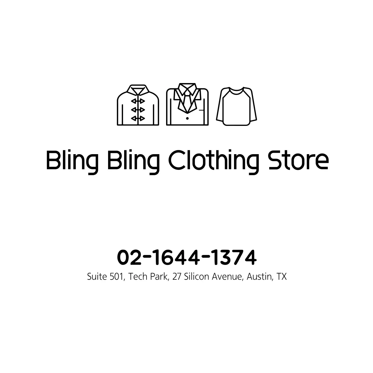 Clothing store plastic bags