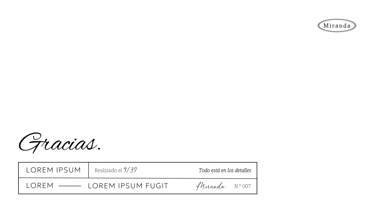 Sobres de agradecimiento personalizados con texto y líneas