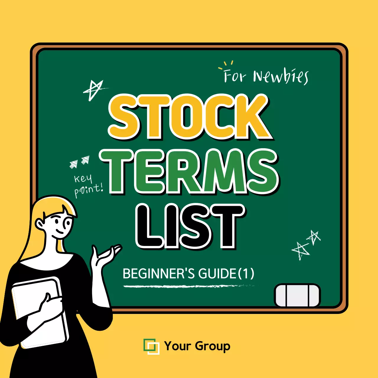 Yellow Simple Stock Guide Instagram Carousel