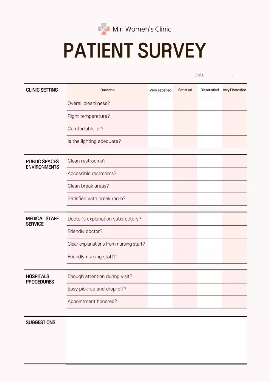 Beige Professional Survey Document