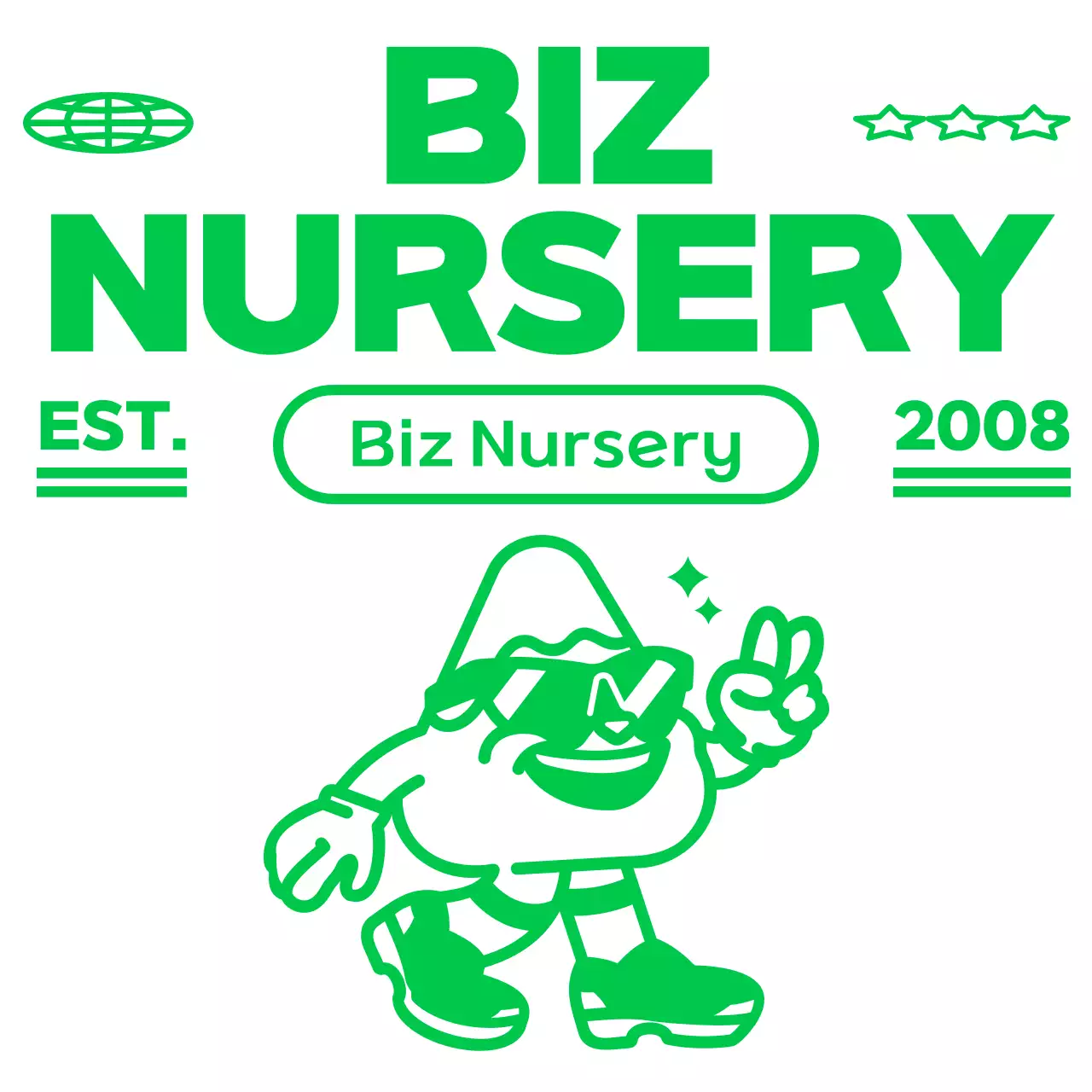 Hip Mountain Character Concept Children's Sports Day Group