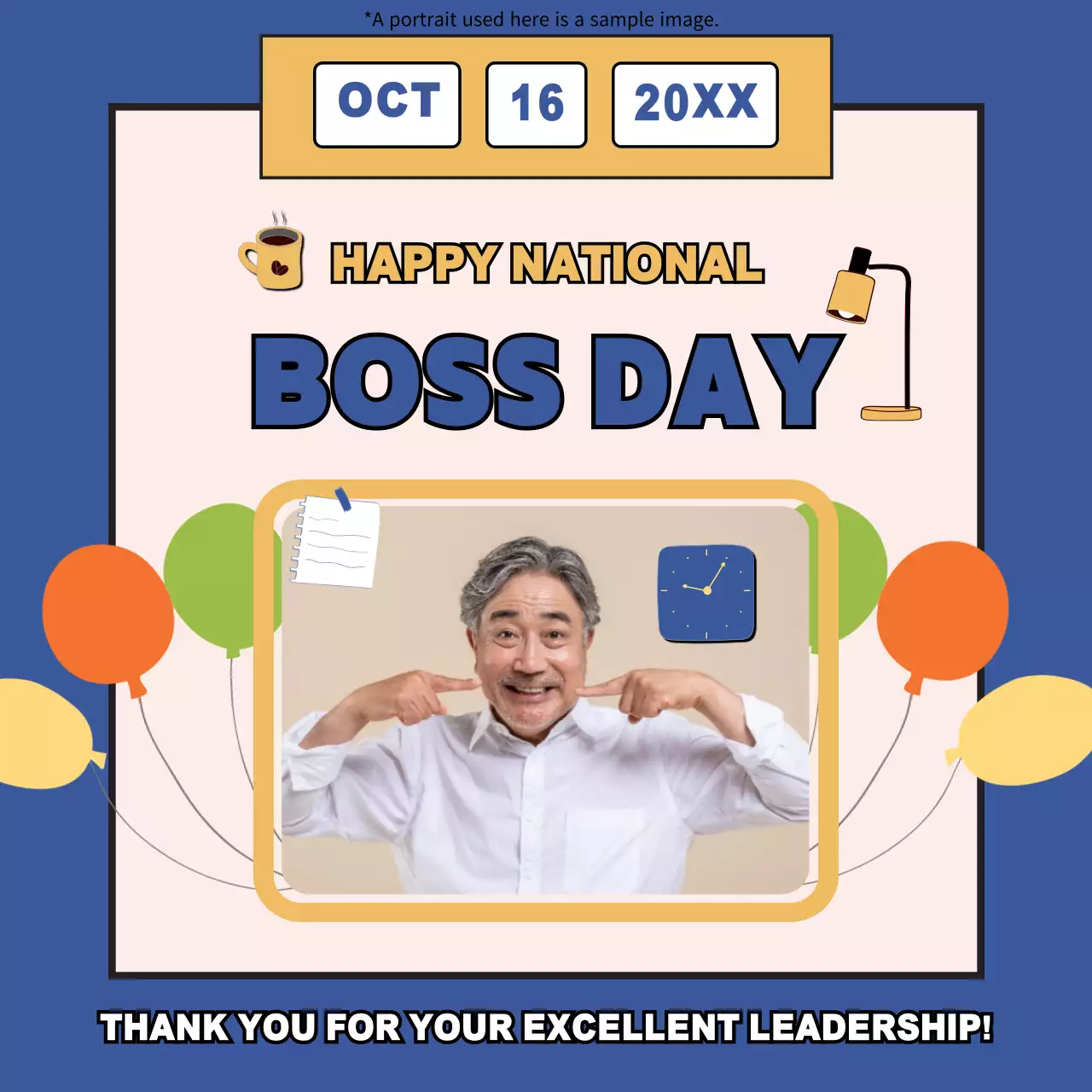 Blue Trendy Celebration Announcement Social Media Post