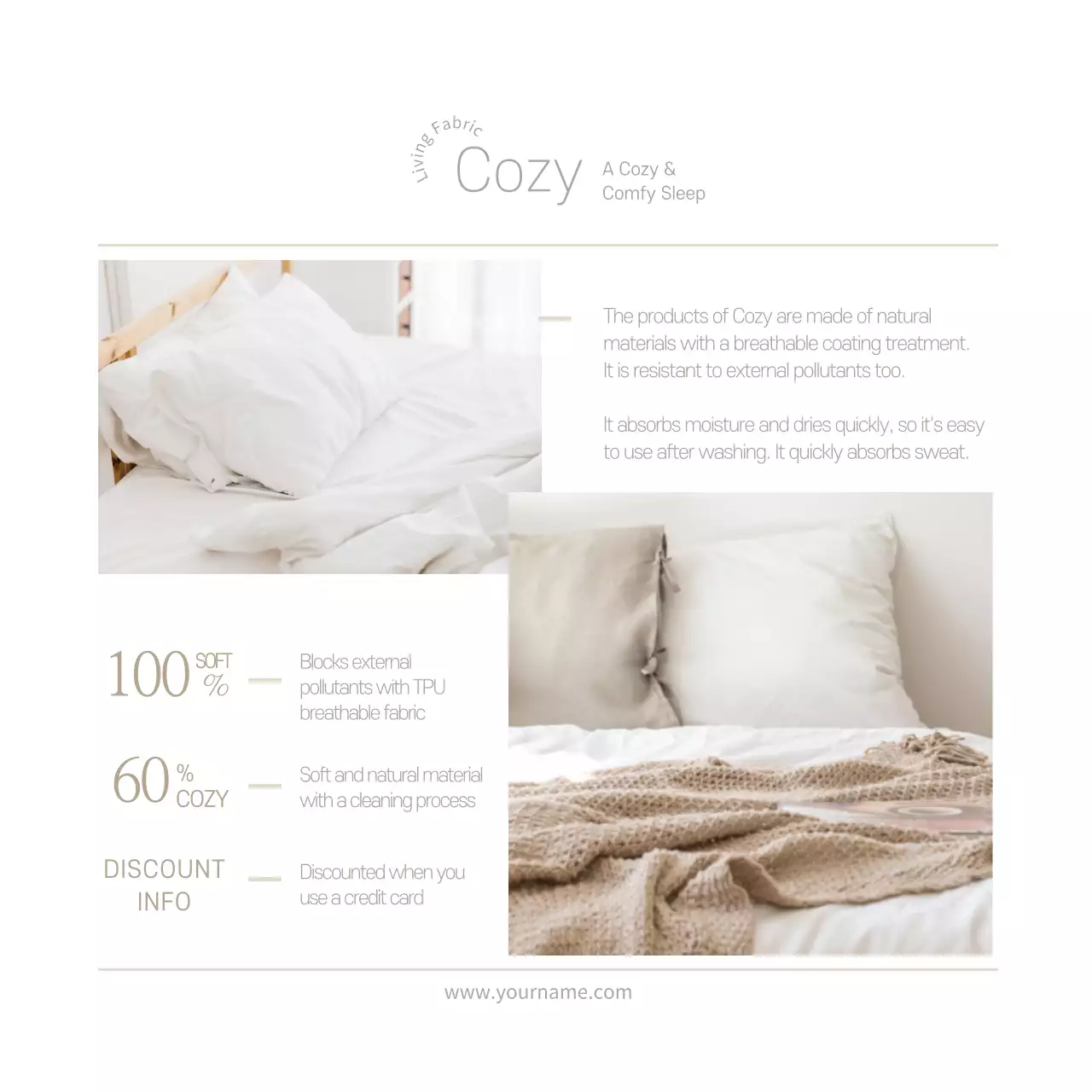 White Minimal Sleep Promotion Instagram Post