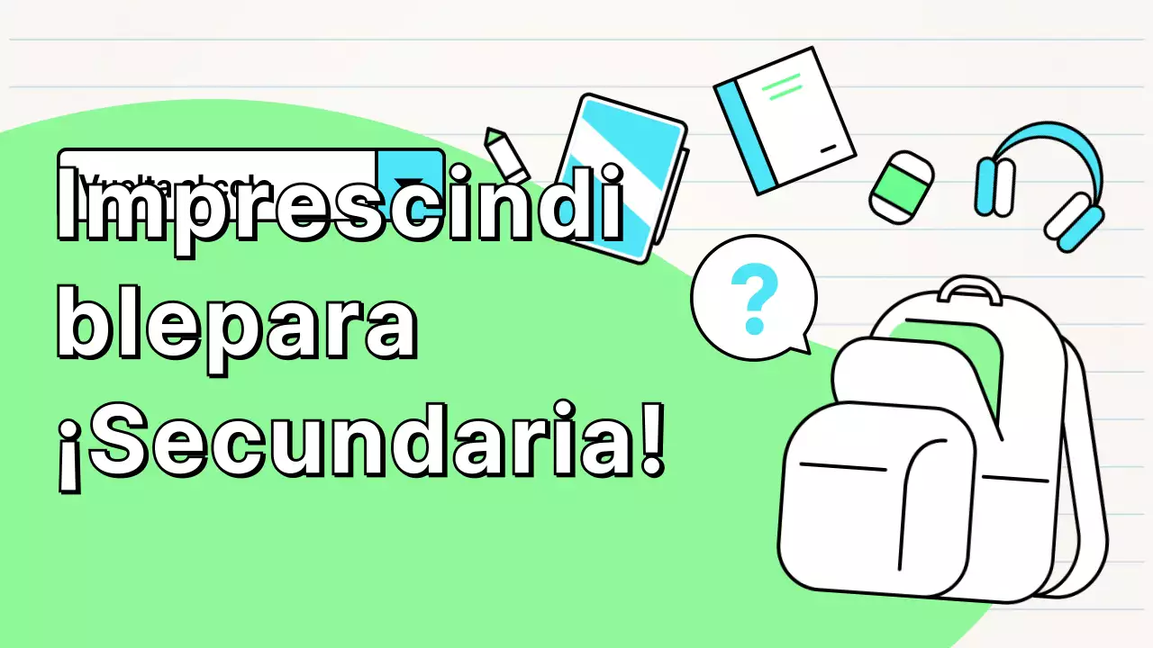Verde claro y azul cielo lindo búsqueda de bolsa de estudiante de primer año de secundaria