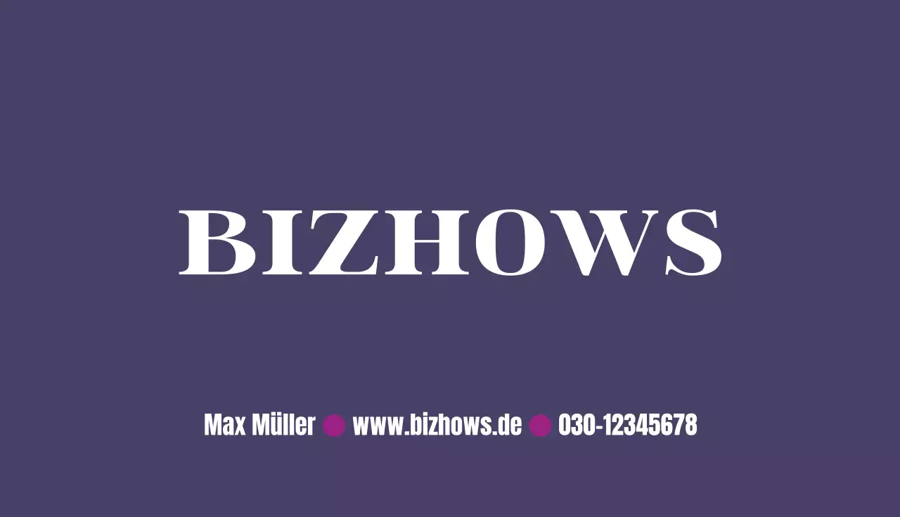 Visitenkarten mit einfachem Logo