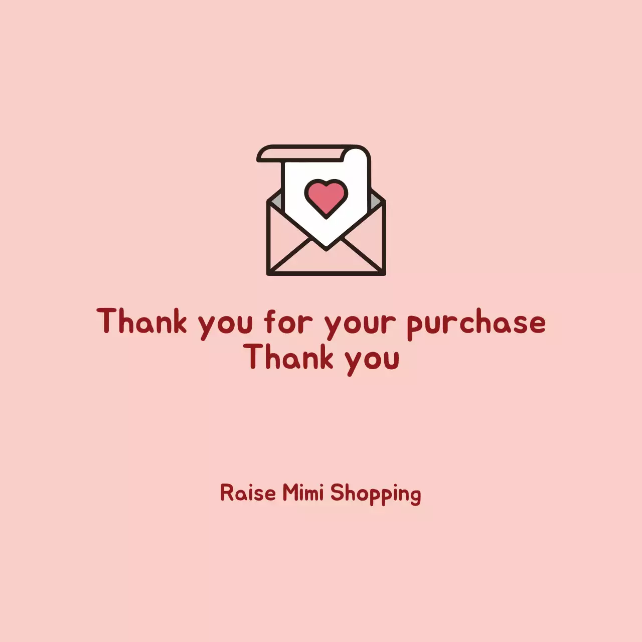 Biểu ngữ thiệp cảm ơn đơn giản màu hồng