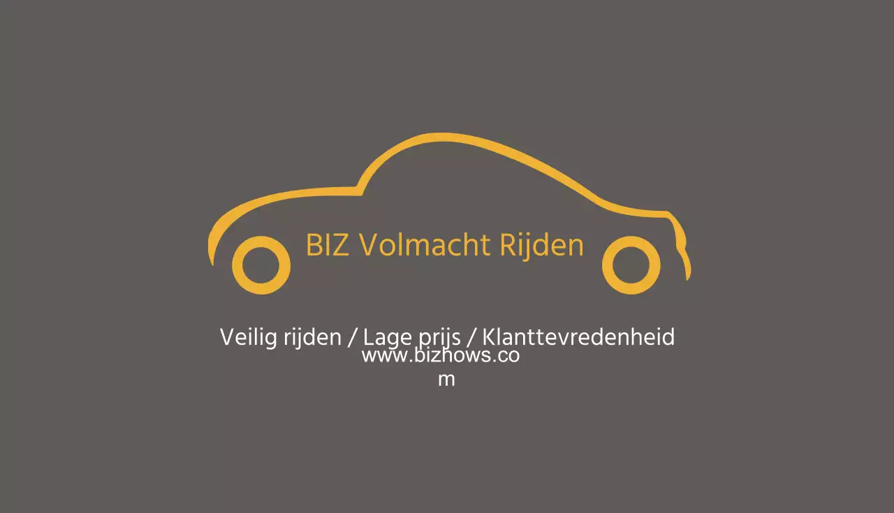 BIZ Volmacht Rijden