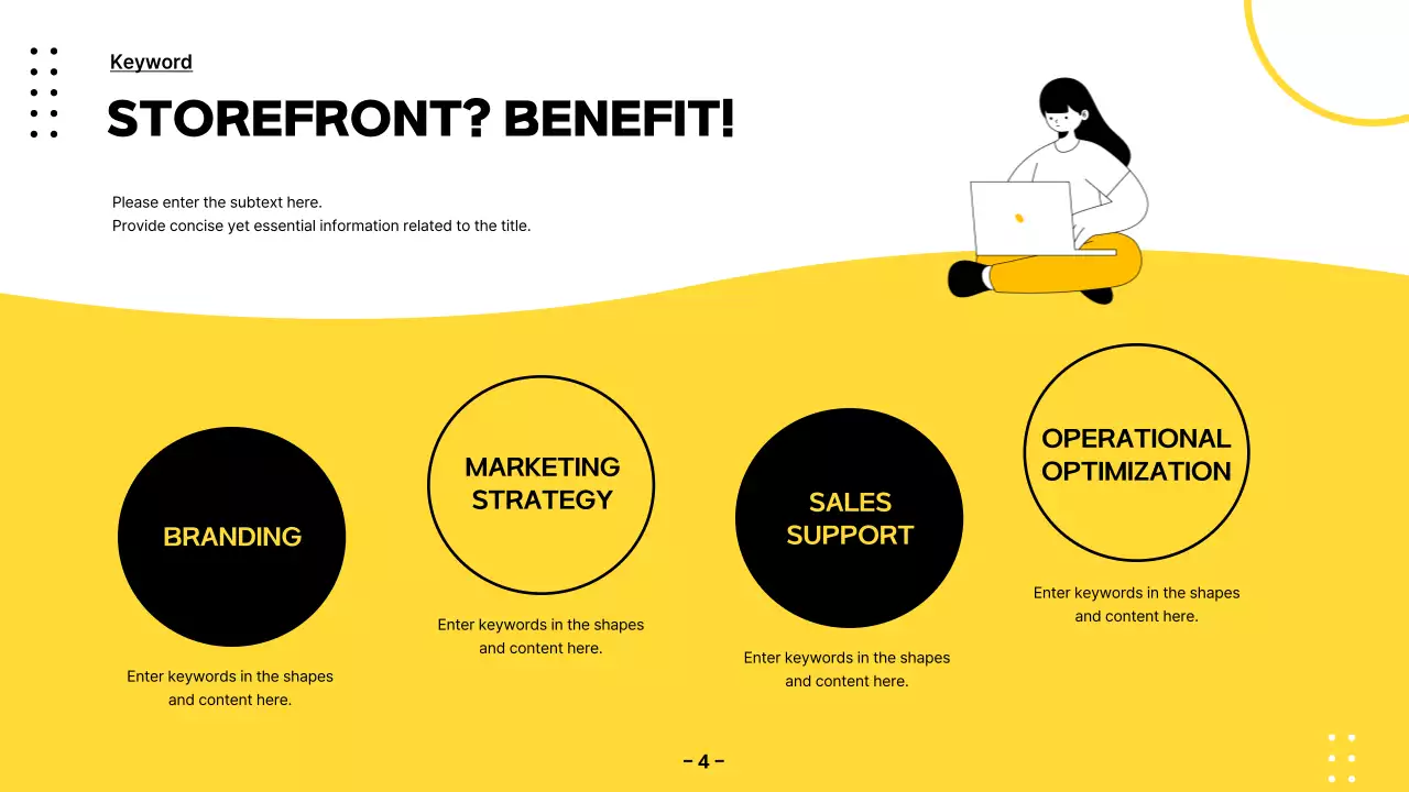 옐로우 모던 쇼핑 가이드 프레젠테이션