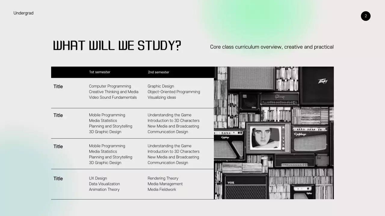 Grey Minimal Media Course Guide Presentation