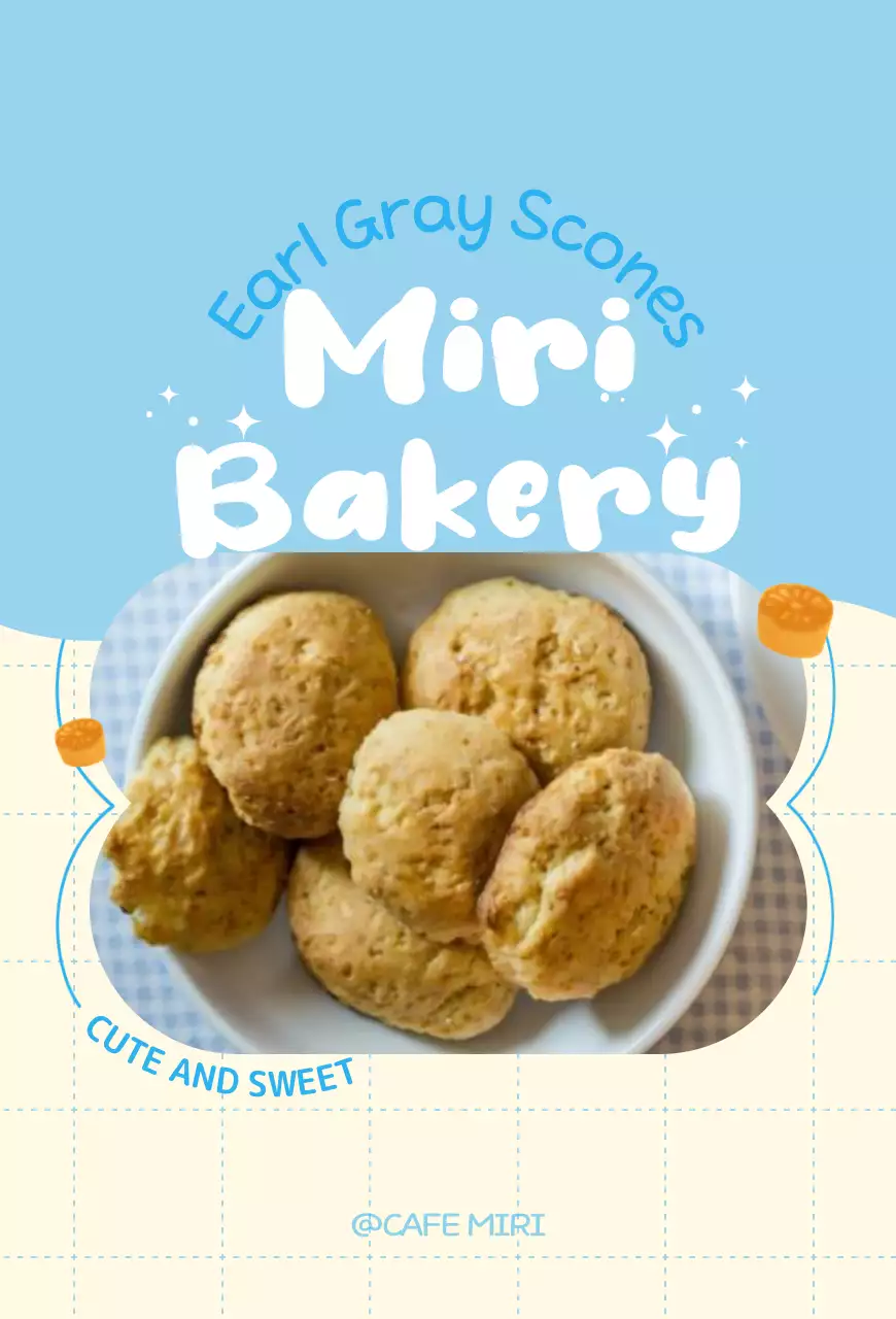 Promova o seu menu com uma bonita moldura azul e branca