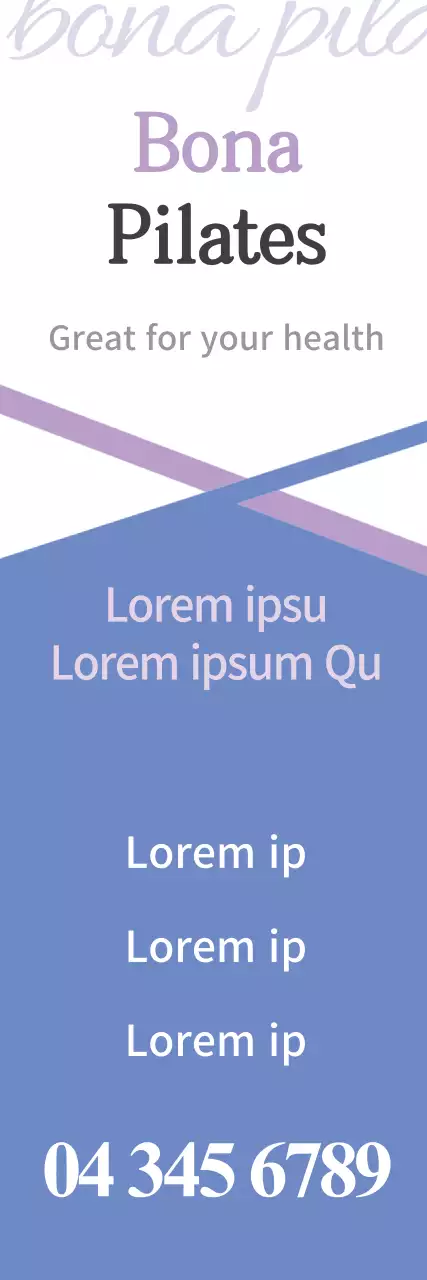 Banner de promoção de saúde mínima azul