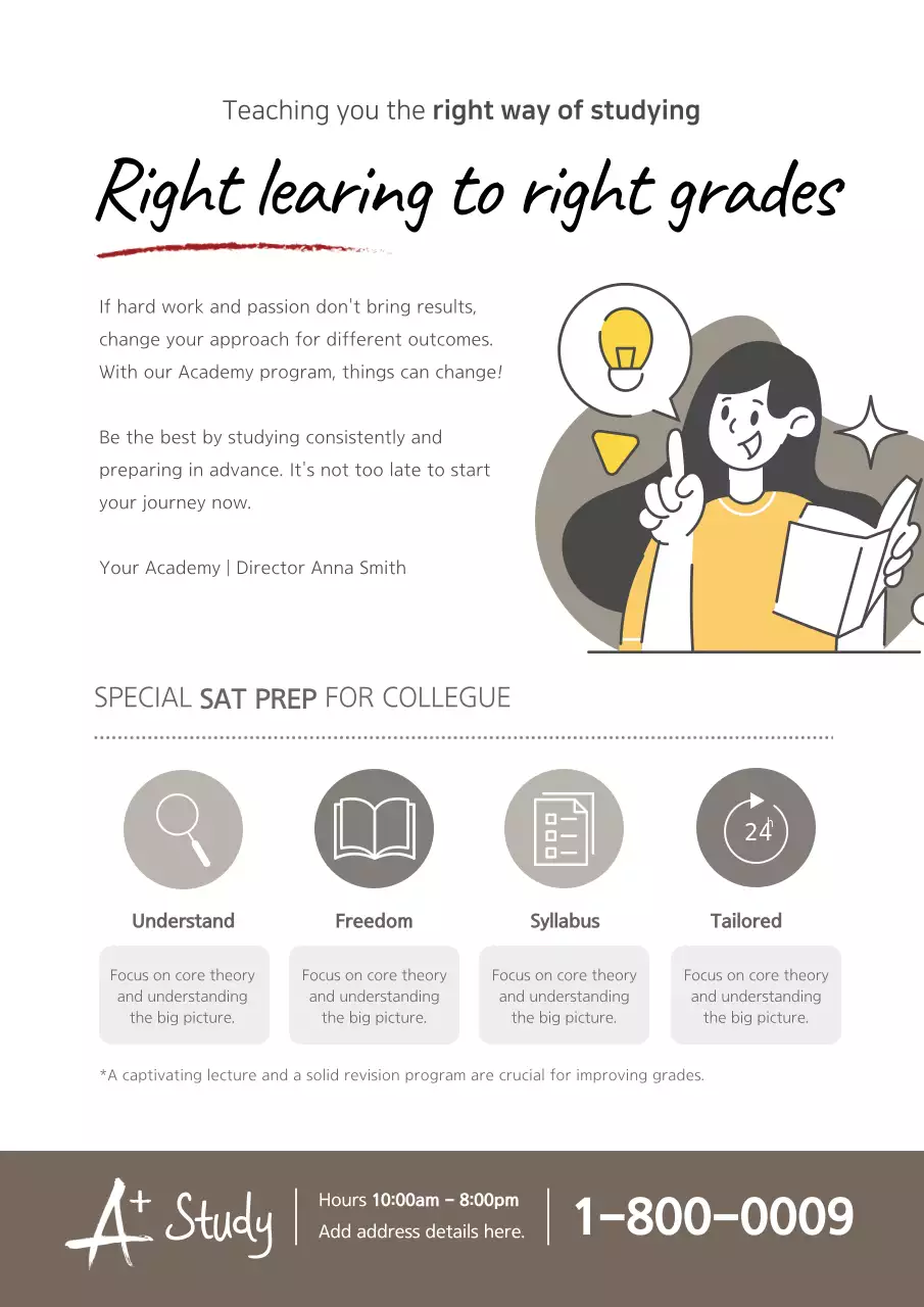 Grey Modern Sat Promotion Poster