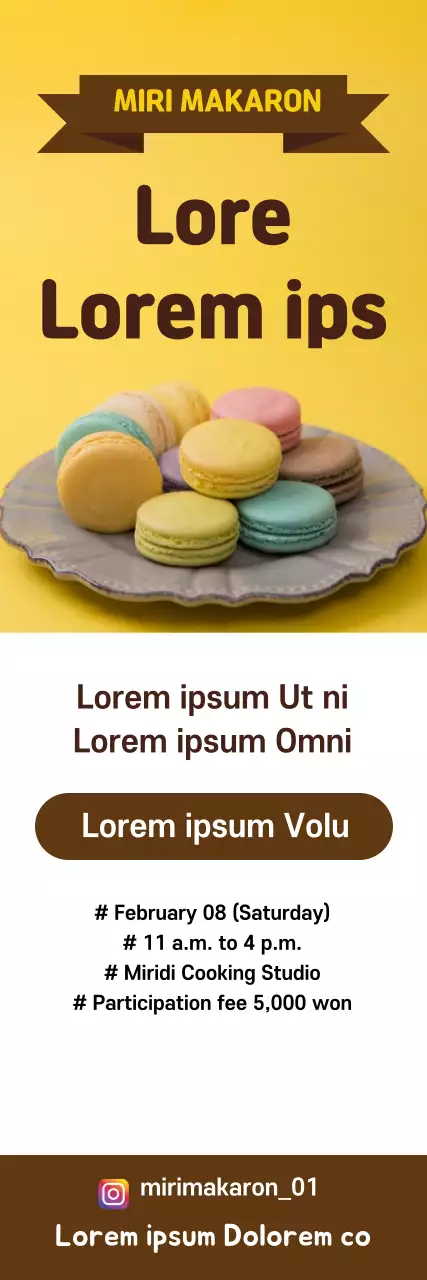 Banner amarelo de convite para culinária moderna