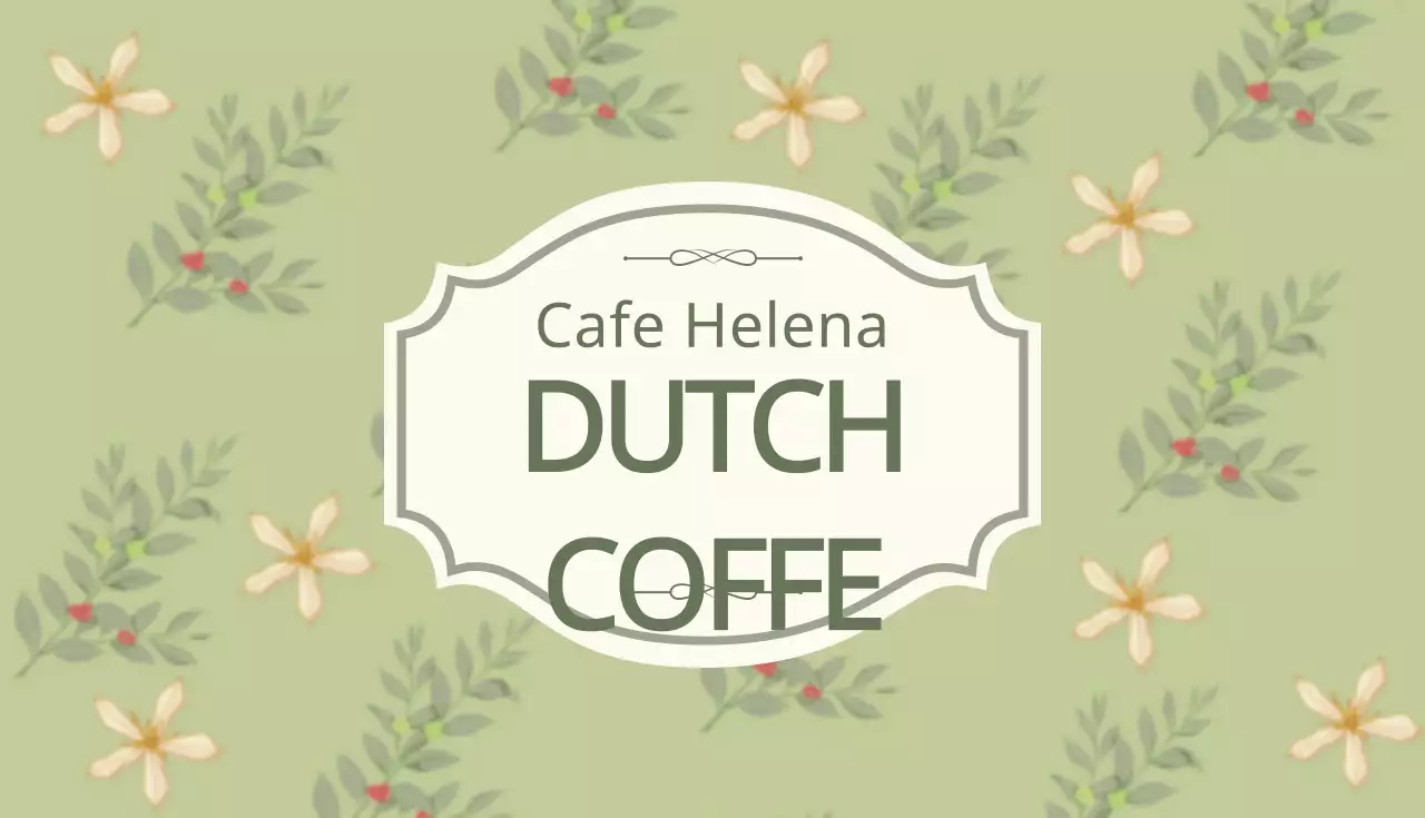 Danh thiếp quảng cáo cà phê hoa Sage