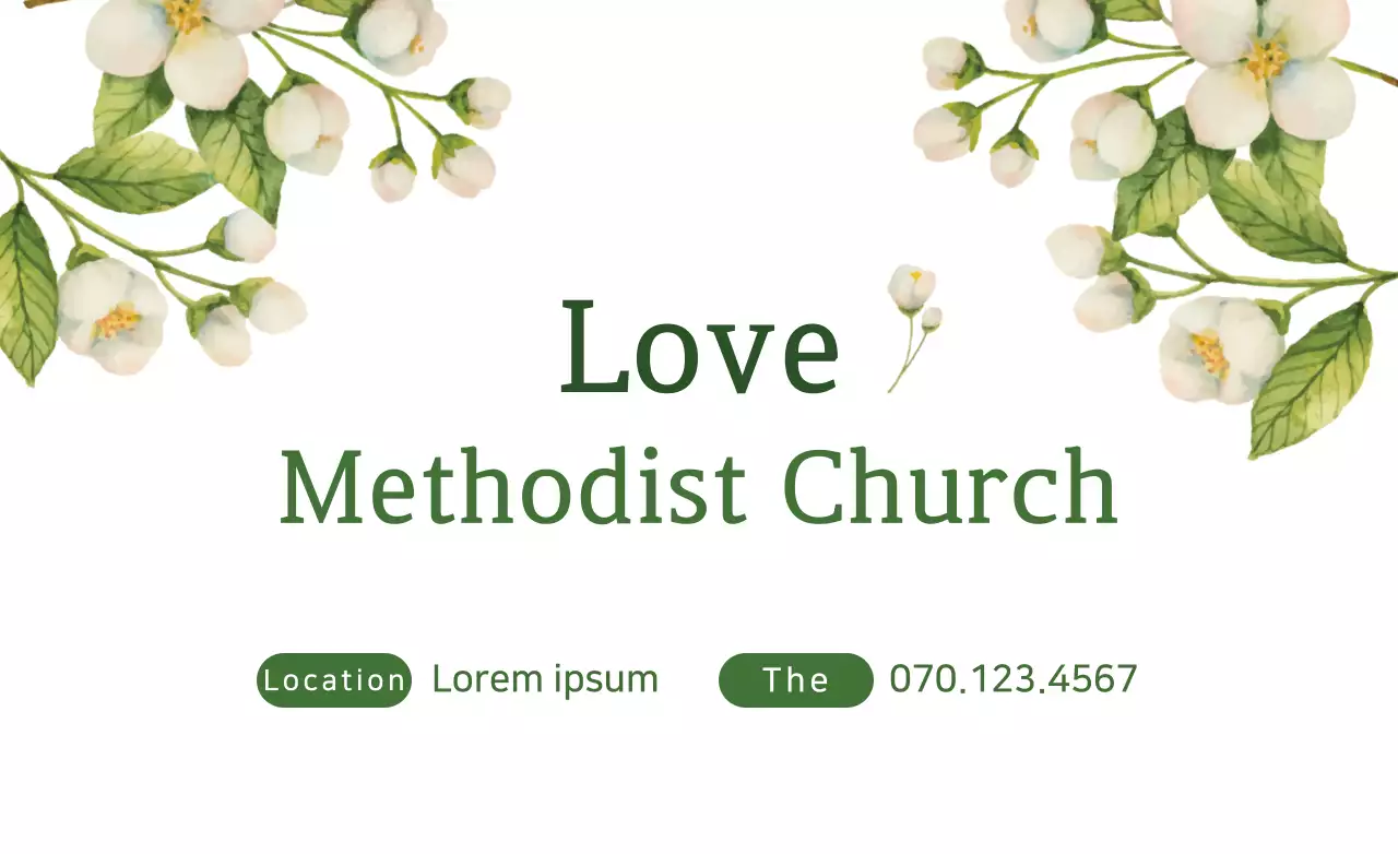 Criar um hot pack promocional para uma igreja com uma ilustração floral colorida em aguarela