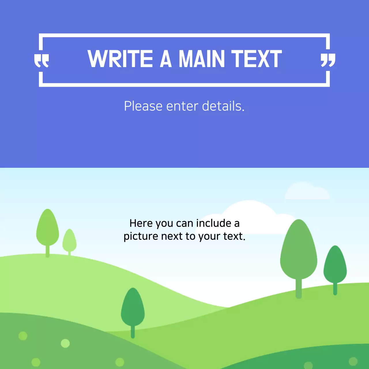 Blue Minimal Nature Guide Instagram Carousel