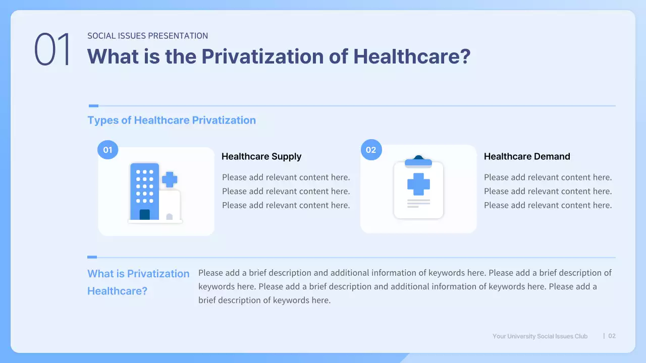 Blue Modern Healthcare Presentation