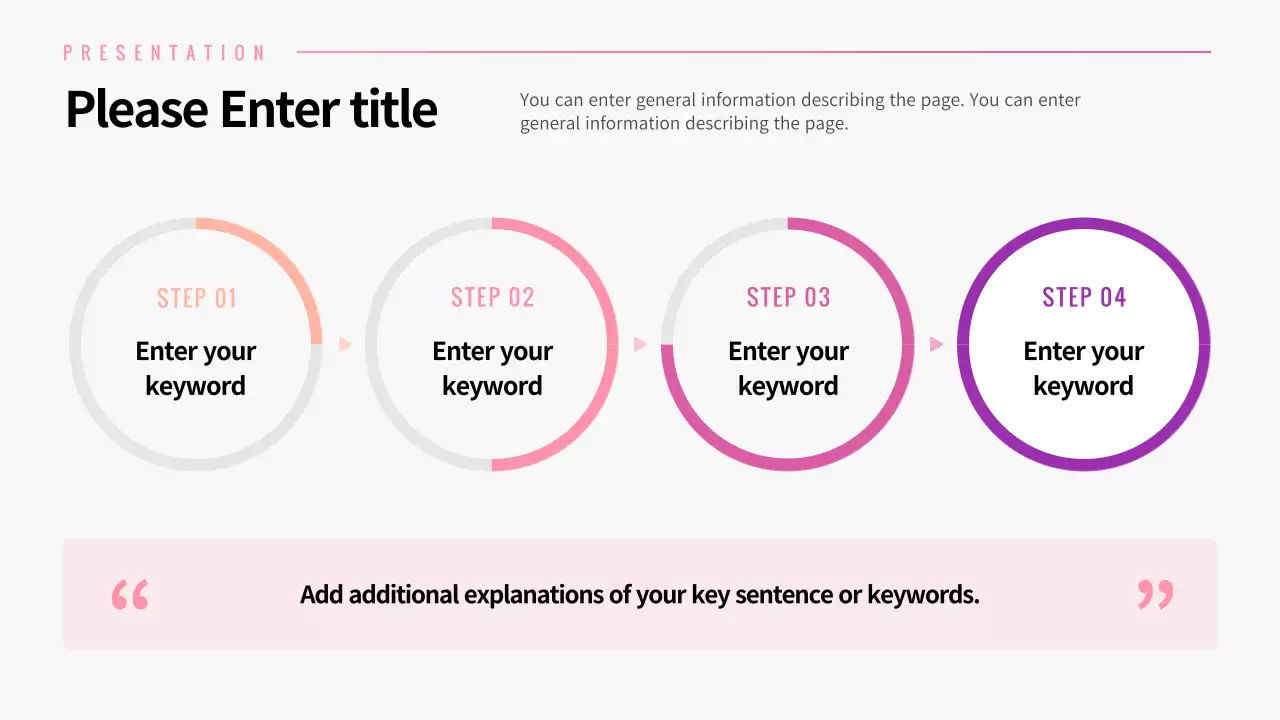 Pie graph with pink gradient