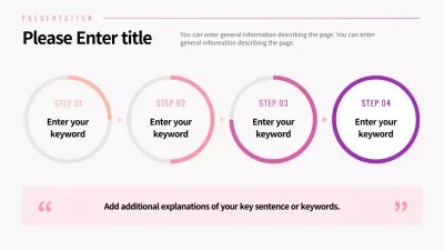 Pie graph with pink gradient