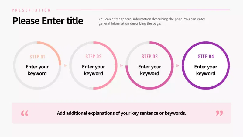 Pie graph with pink gradient