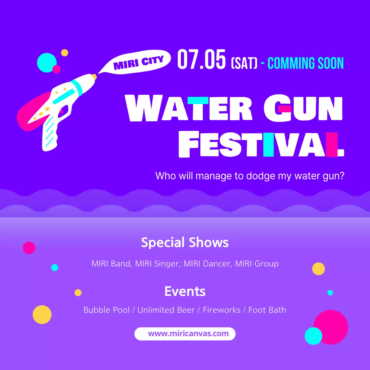 Purple Trendy Festival Promotion Instagram Post