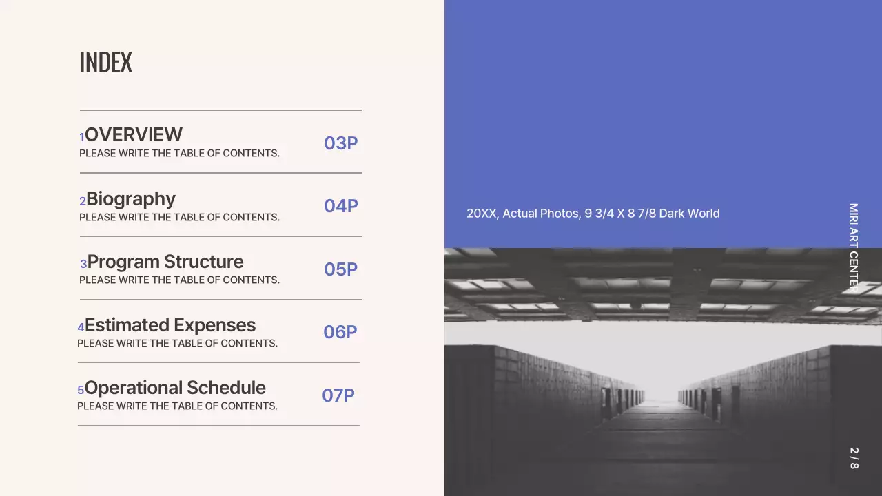 Blue Modern Photography Plan Presentation