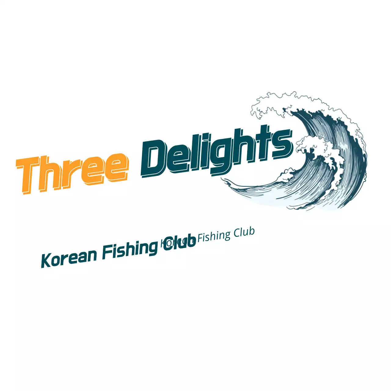 Teal Modern Fishing Club Invitation Logo