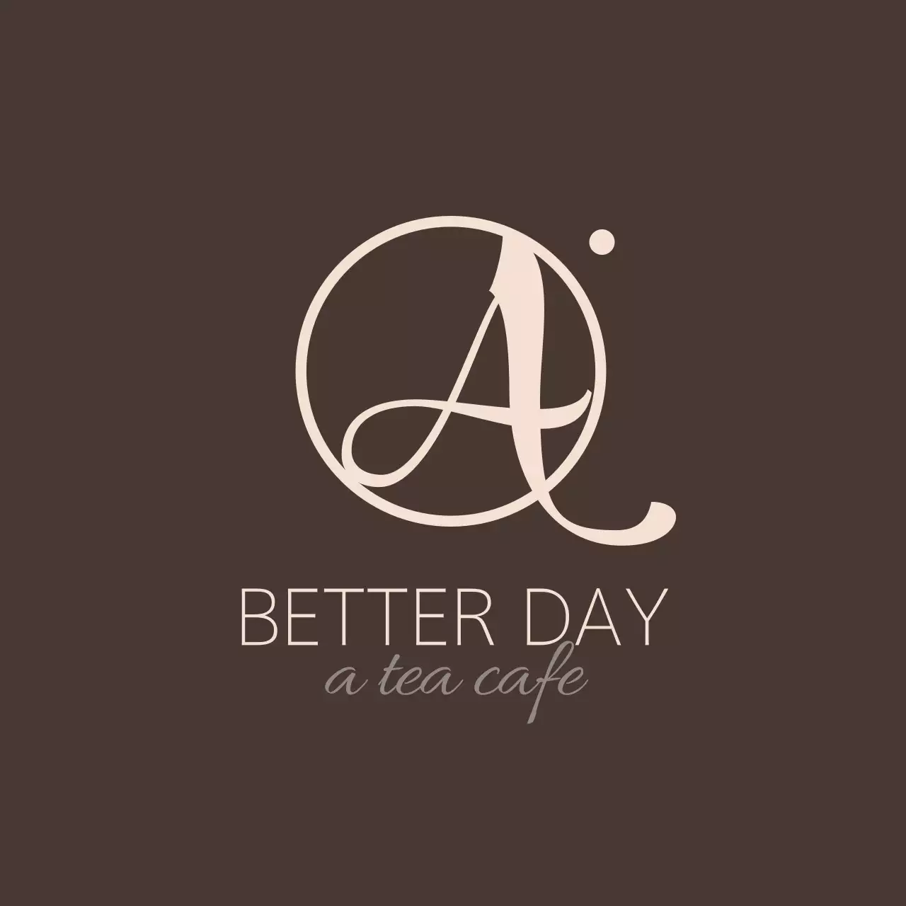 Brown Elegant Cafe Logo Banner