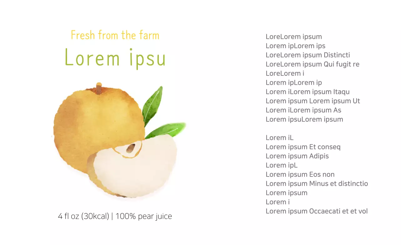 Green Minimal Juice Label Banner