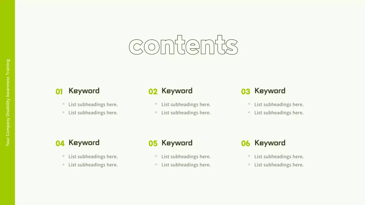 Bài thuyết trình hướng dẫn đào tạo khuyết tật hiện đại xanh