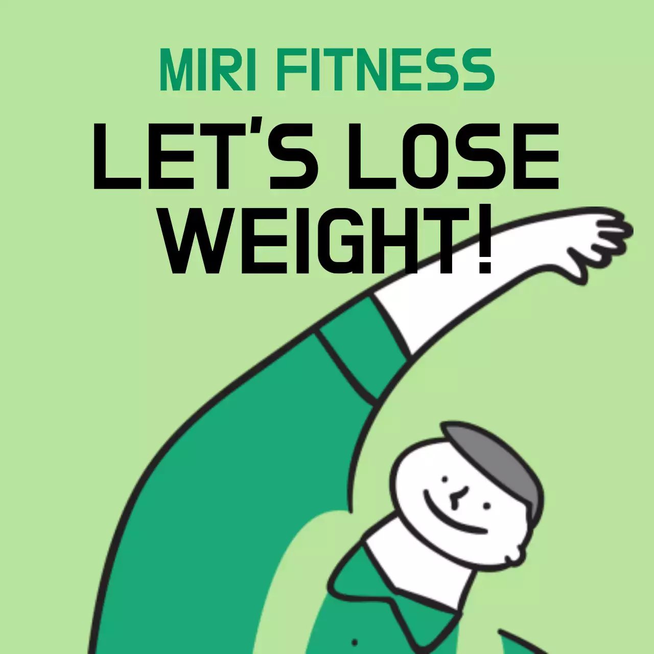 Green Simple Fitness Promotion Instagram Post