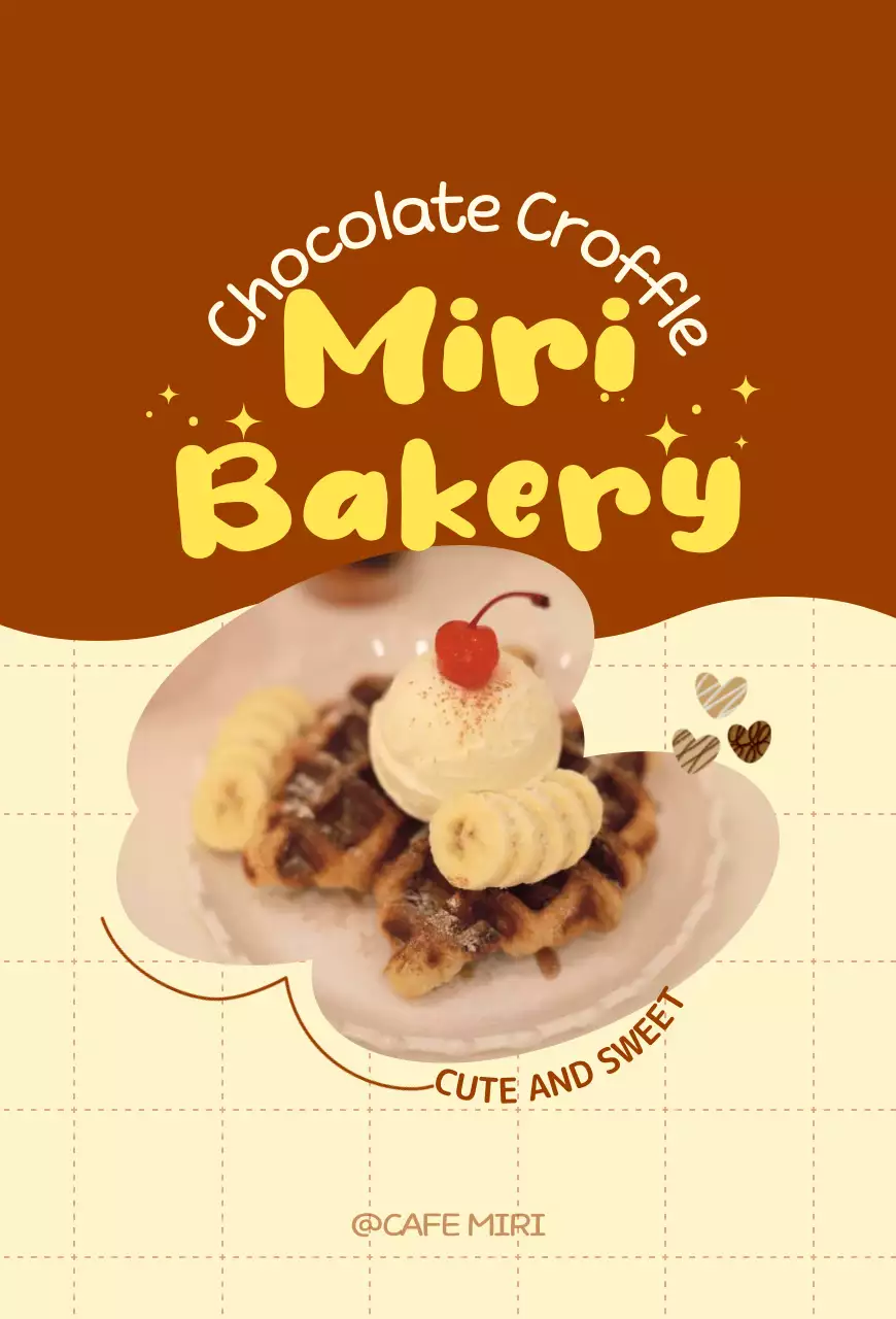 Promova o seu menu com uma bonita moldura castanha e amarela