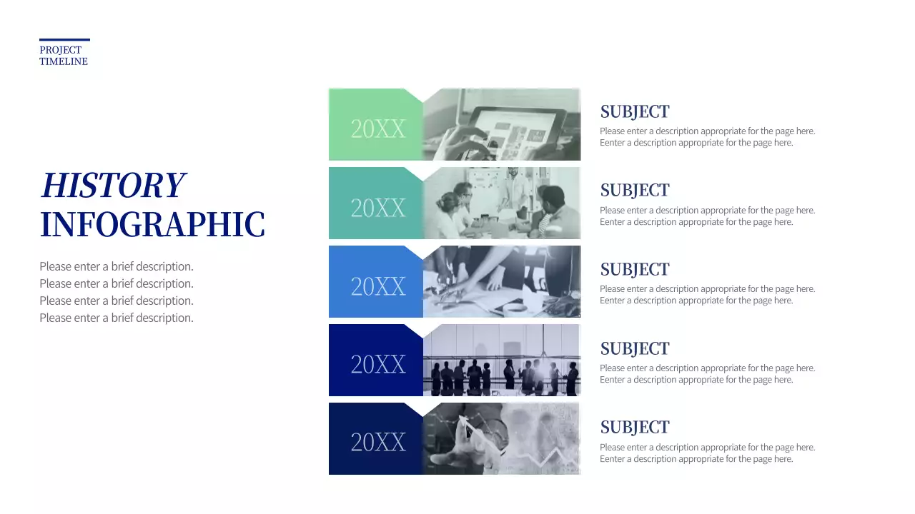 Blue Modern History Infographic