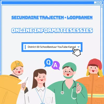 Blauwe Illustratie Middelbare Carrière Carrières Online Beurs Social Media Vierkant