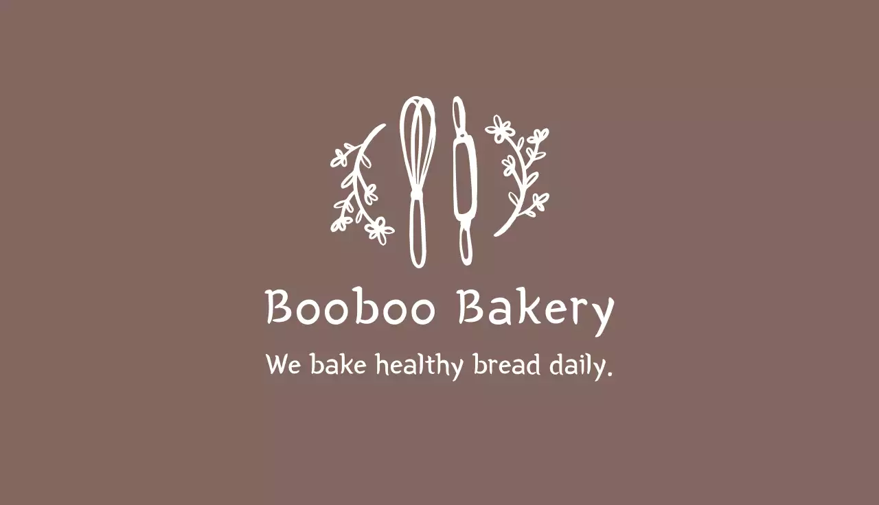 brown illustration simple bakery bakery