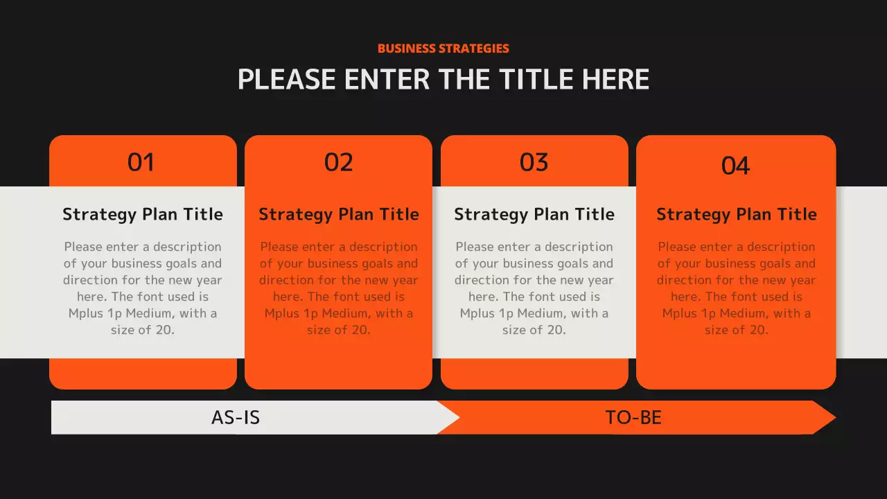 오렌지 모던 비즈니스 플랜 문서 프레젠테이션