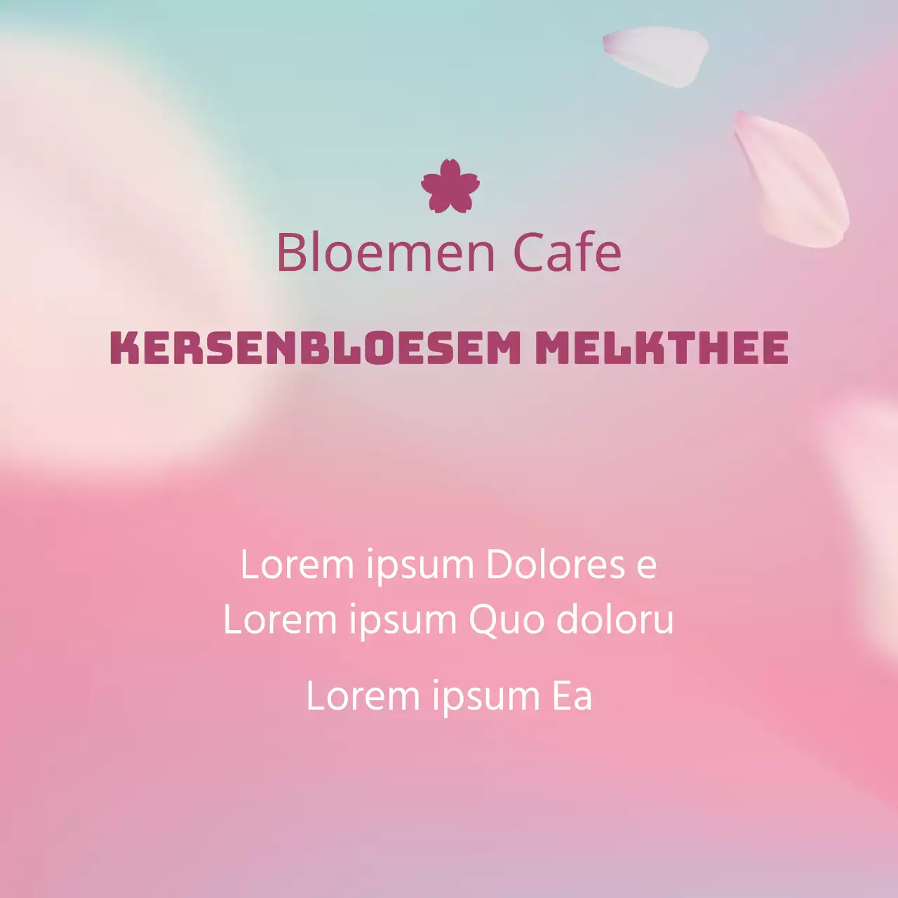 Kersenbloesem melkthee