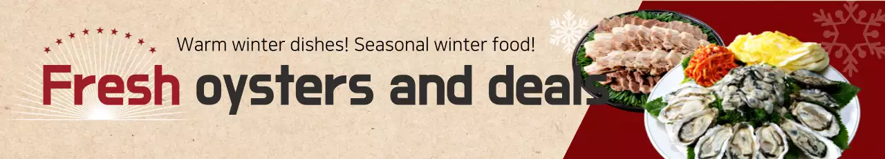 Banner vermelho tradicional de promoção de frutos do mar