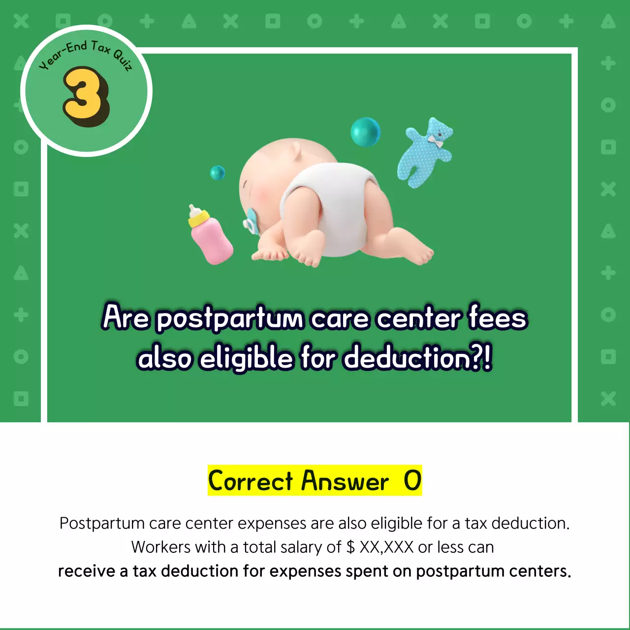 Green Simple Tax Quiz Guide Instagram Carousel