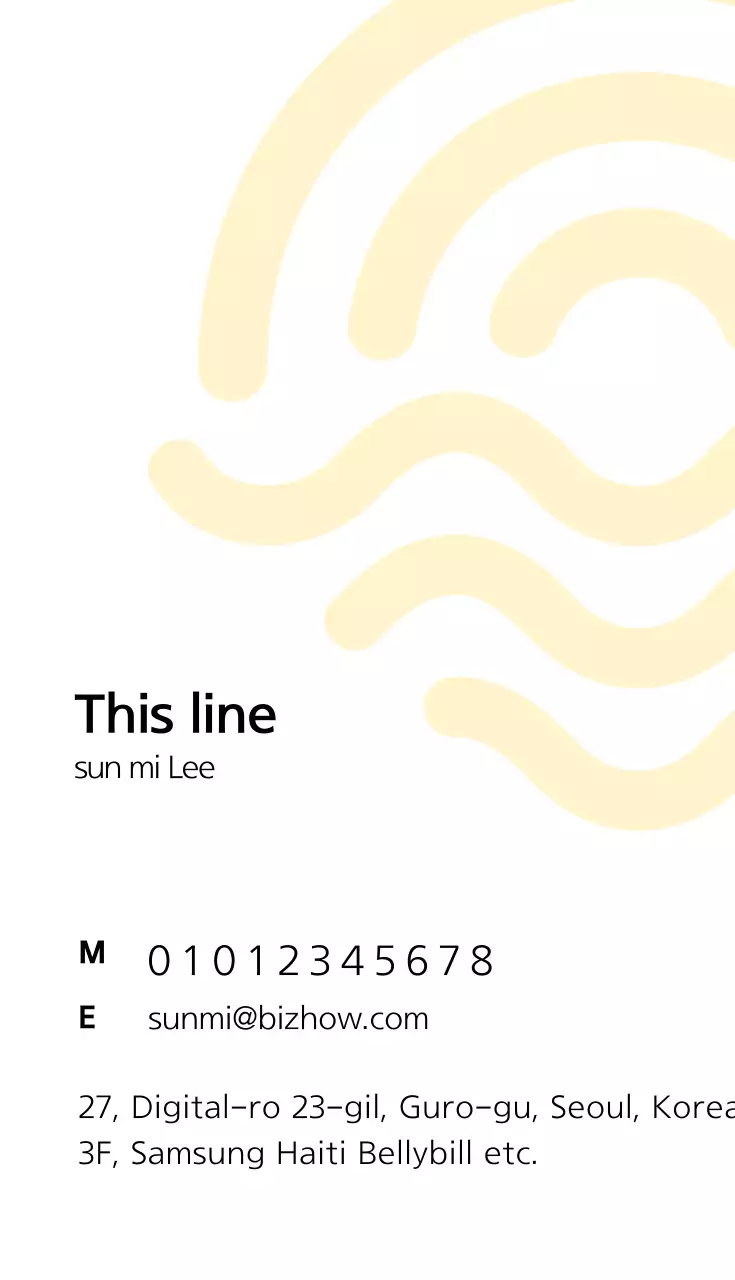 Kartu Nama Iklan Mode Modern Kuning