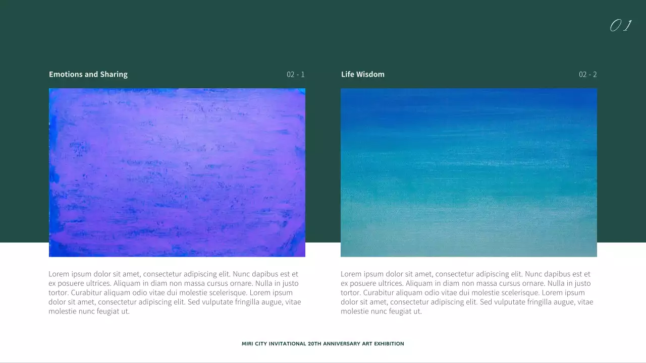 그린 엘레강트 아트 전시회 프리젠테이션