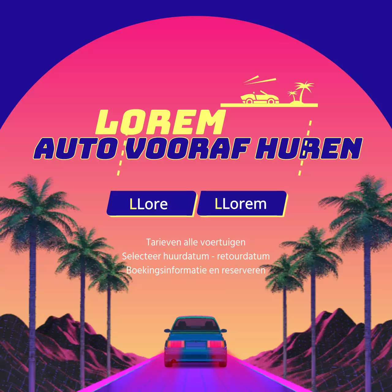 Vooraf een auto huren