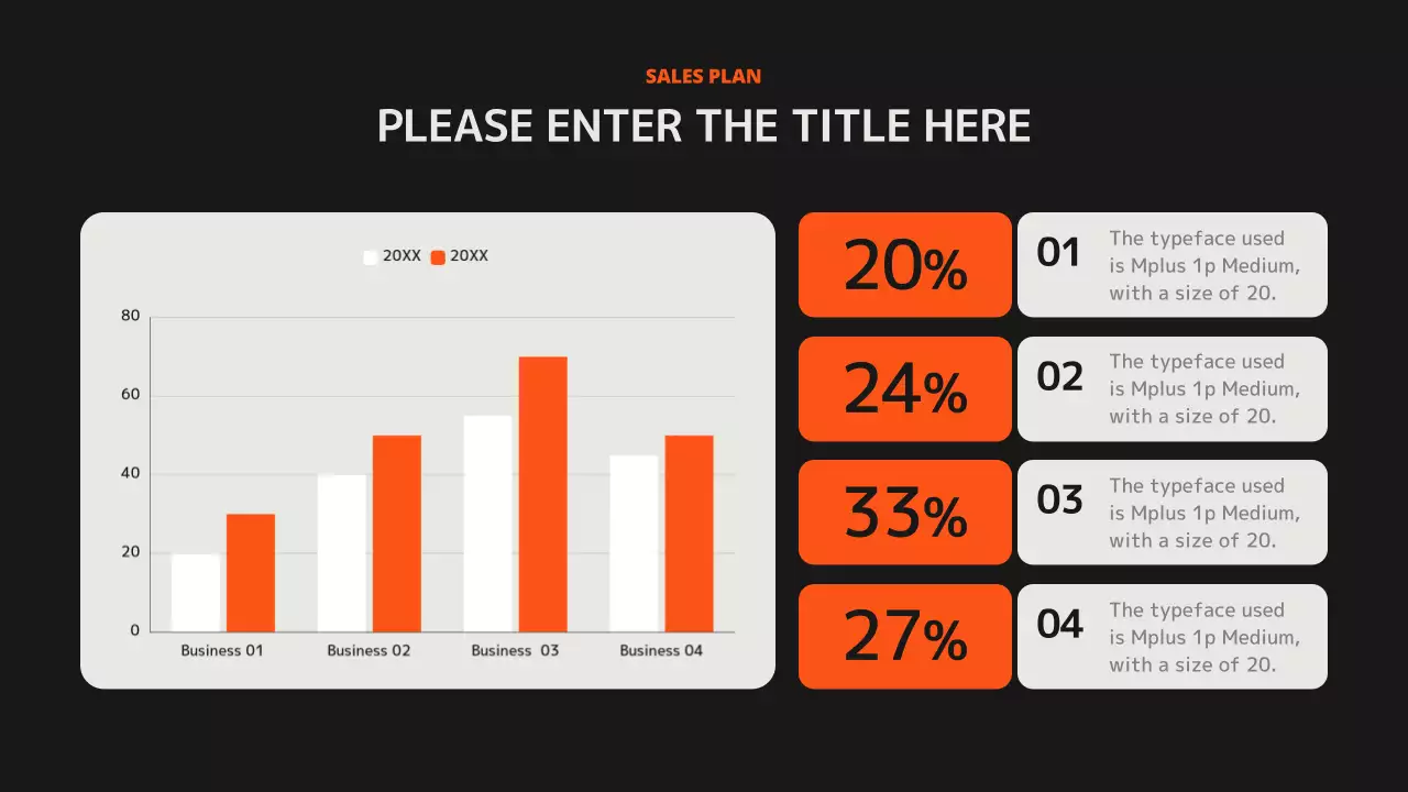 오렌지 모던 비즈니스 플랜 문서 프레젠테이션