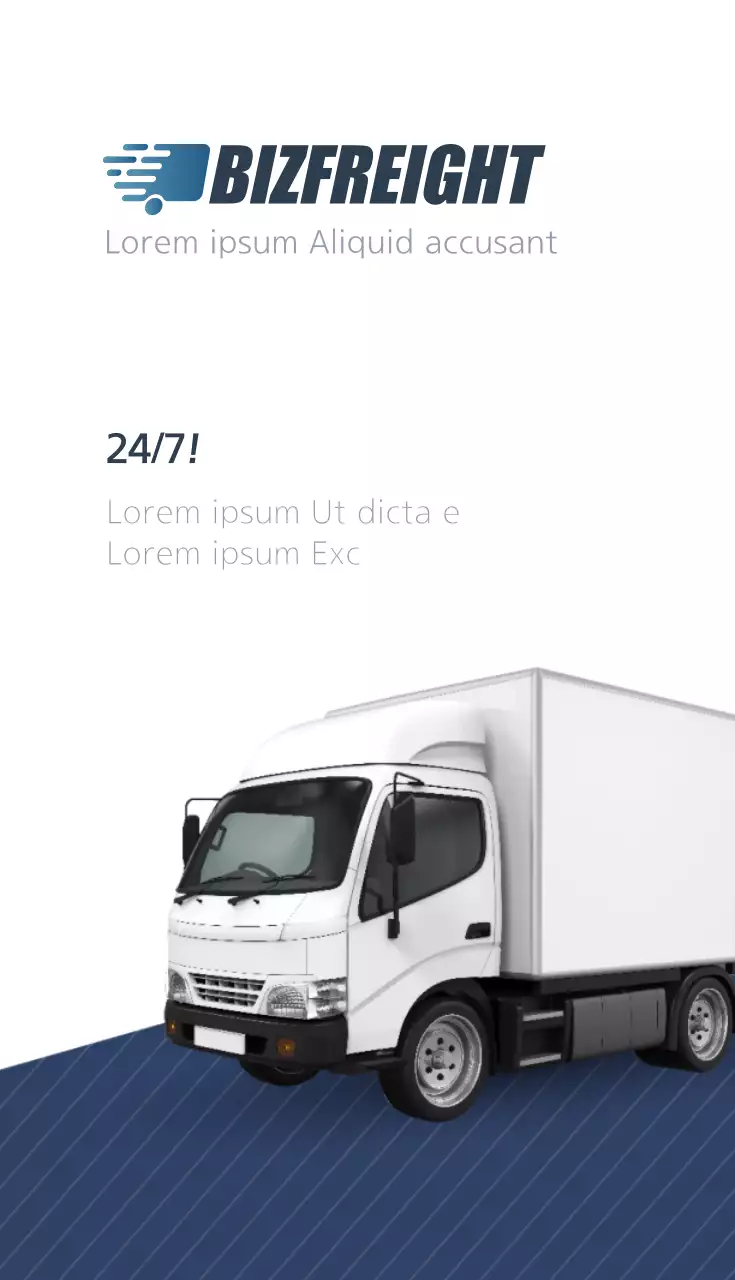 Kartu Nama Logistik Modern Putih