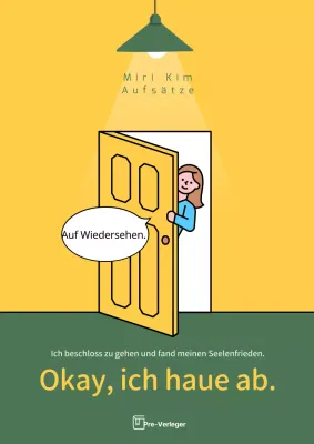 Einfacher Aufsatz mit gelben und schwarzen Strichzeichnungen