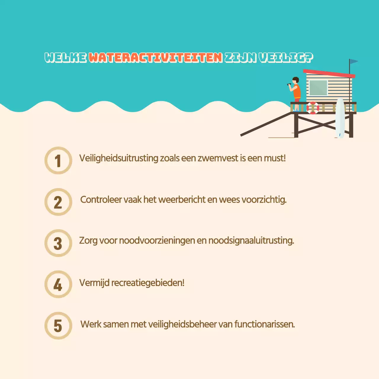 Veiligheidstips voor waterrecreatie