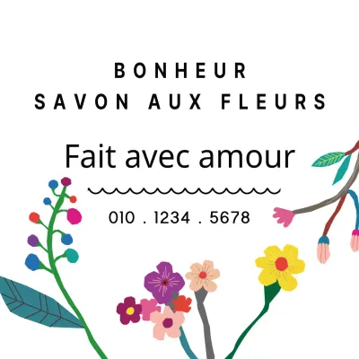 Savon à base de fleurs